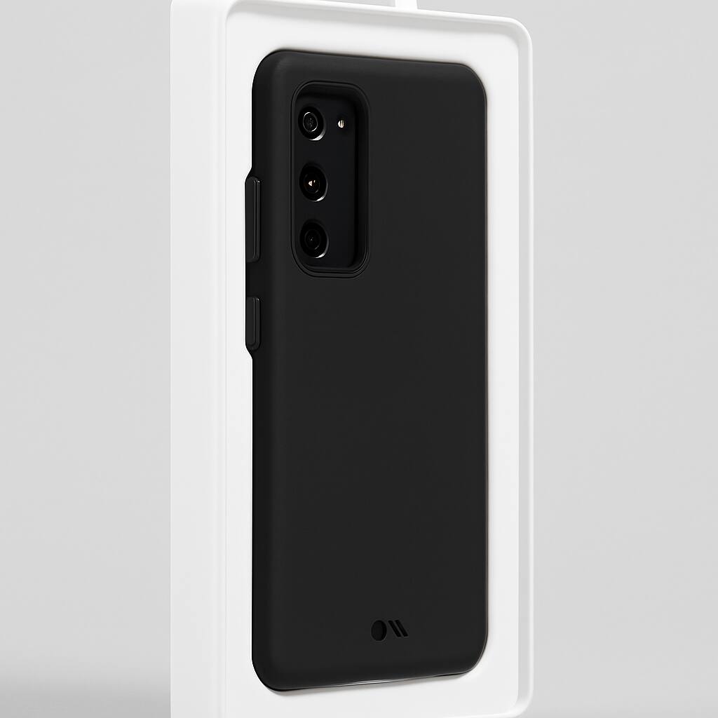 Left. Case-Mate - Tough Hardshell Case for Samsung Galaxy S20 FE 5G - Black.