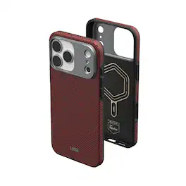 UAG - iPhone 17 Pro Max Case with MagSafe, Kevlar® Aramid Fiber Construction Protective Cover, Fibr Armr - Orange/Charcoal