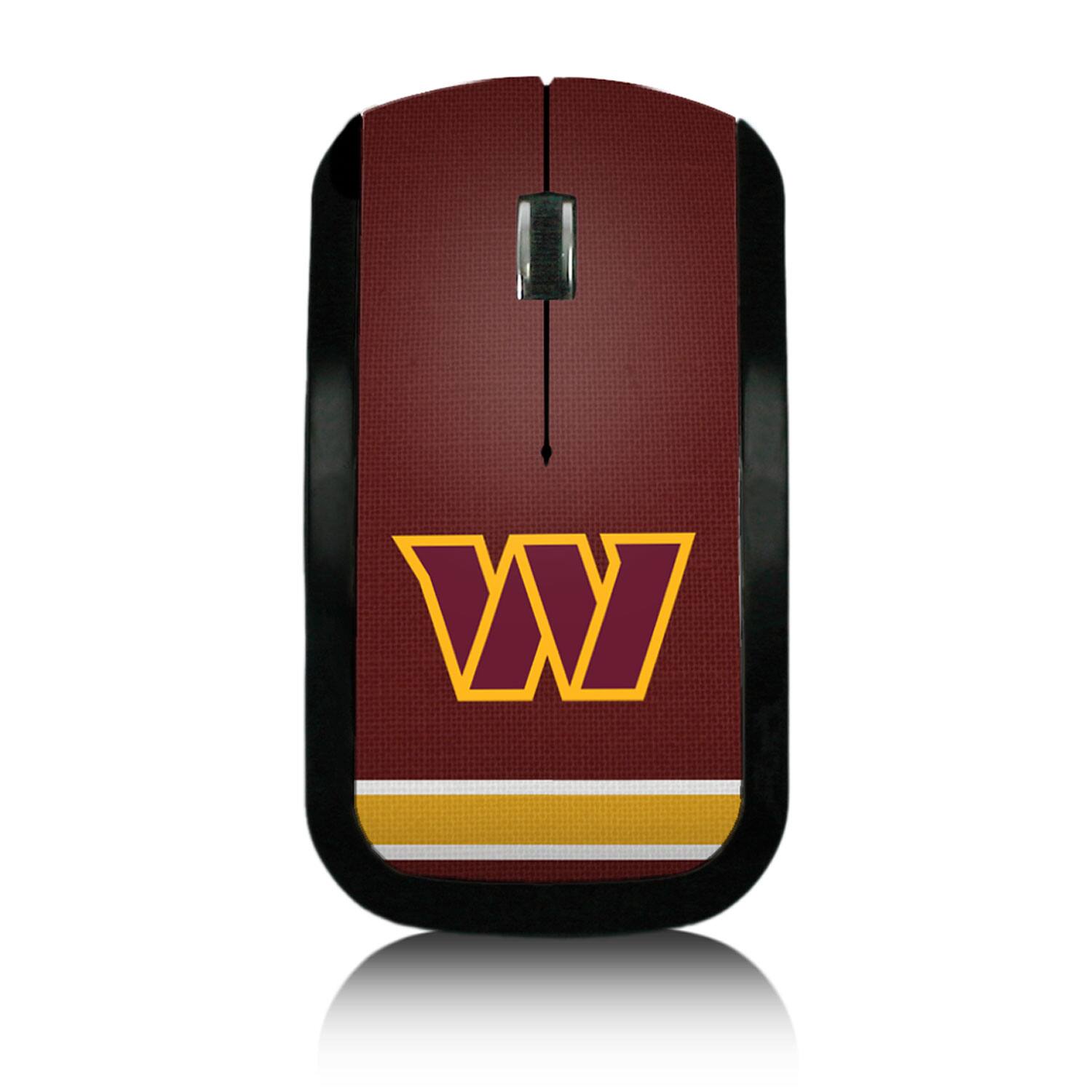 Front. Keyscaper - Washington Commanders Stripe Wireless Mouse - Multicolor.