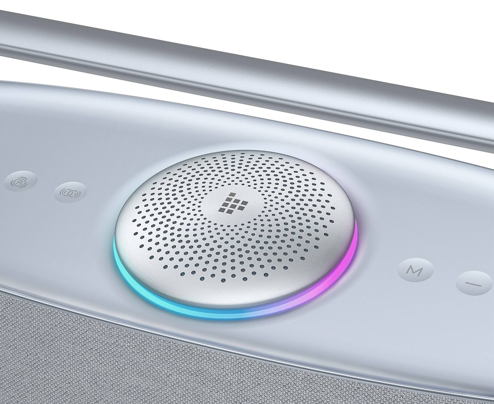 Left. Tronsmart - Fiitune X30 Portable Bluetooth Speaker, Hi-Res Spatial Audio w/ Wireless 80W Sound, IPX6 Waterproof, 14H Playtime, EQ - Silver Gray.