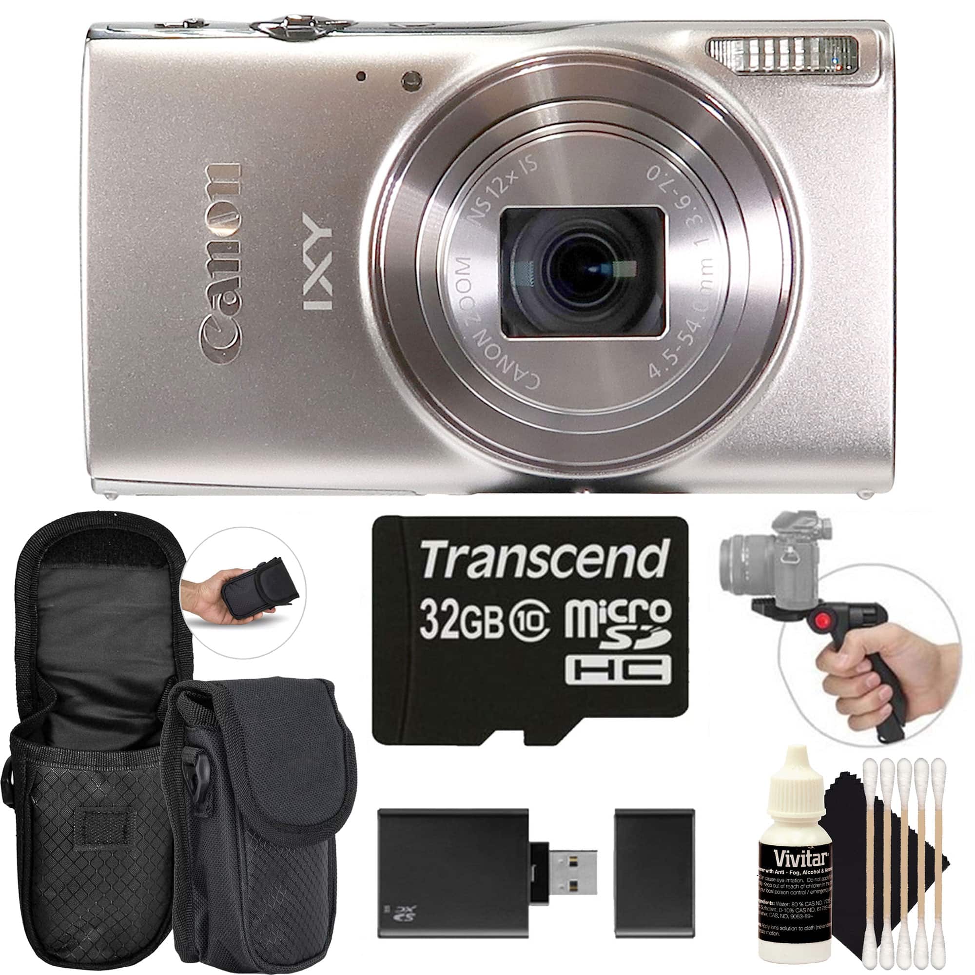 Canon - PowerShot IXY 650 HS Camera with Best Starter Bundle - Great Gift Idea - Silver