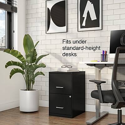 Fits under standard-height desks