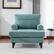 Left. Trinkets Crazed - Chenille Fabric Chaise Lounge Recliner Single Sofa Living Room Bedroom Rest Chair Wooden Sofa Legs - Mint Green.
