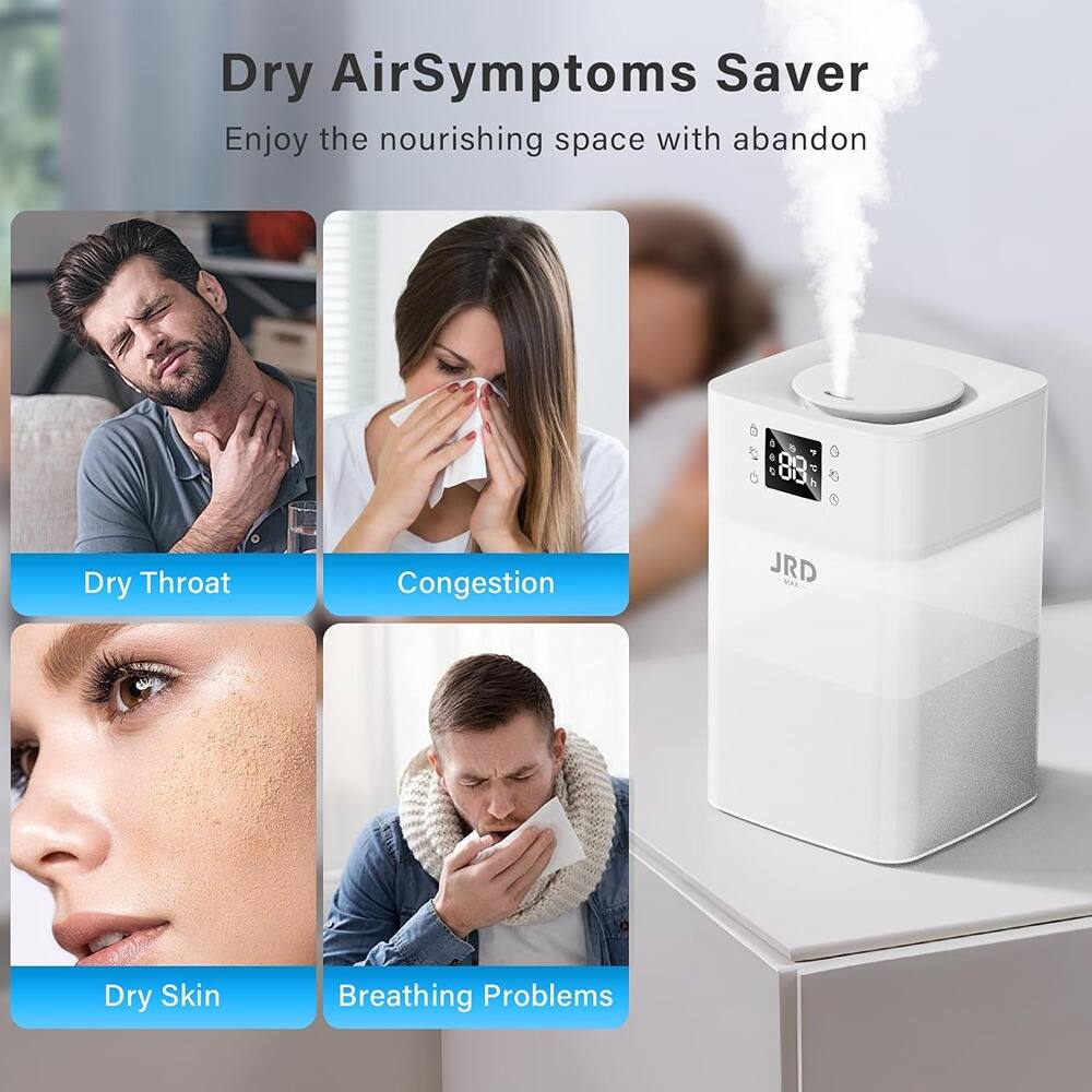 Dry Air Symptoms Saver  
Enjoy the nourishing space with abandon  

- Dry Throat  
- Congestion  
- Dry Skin  
- Breathing Problems  

JRD