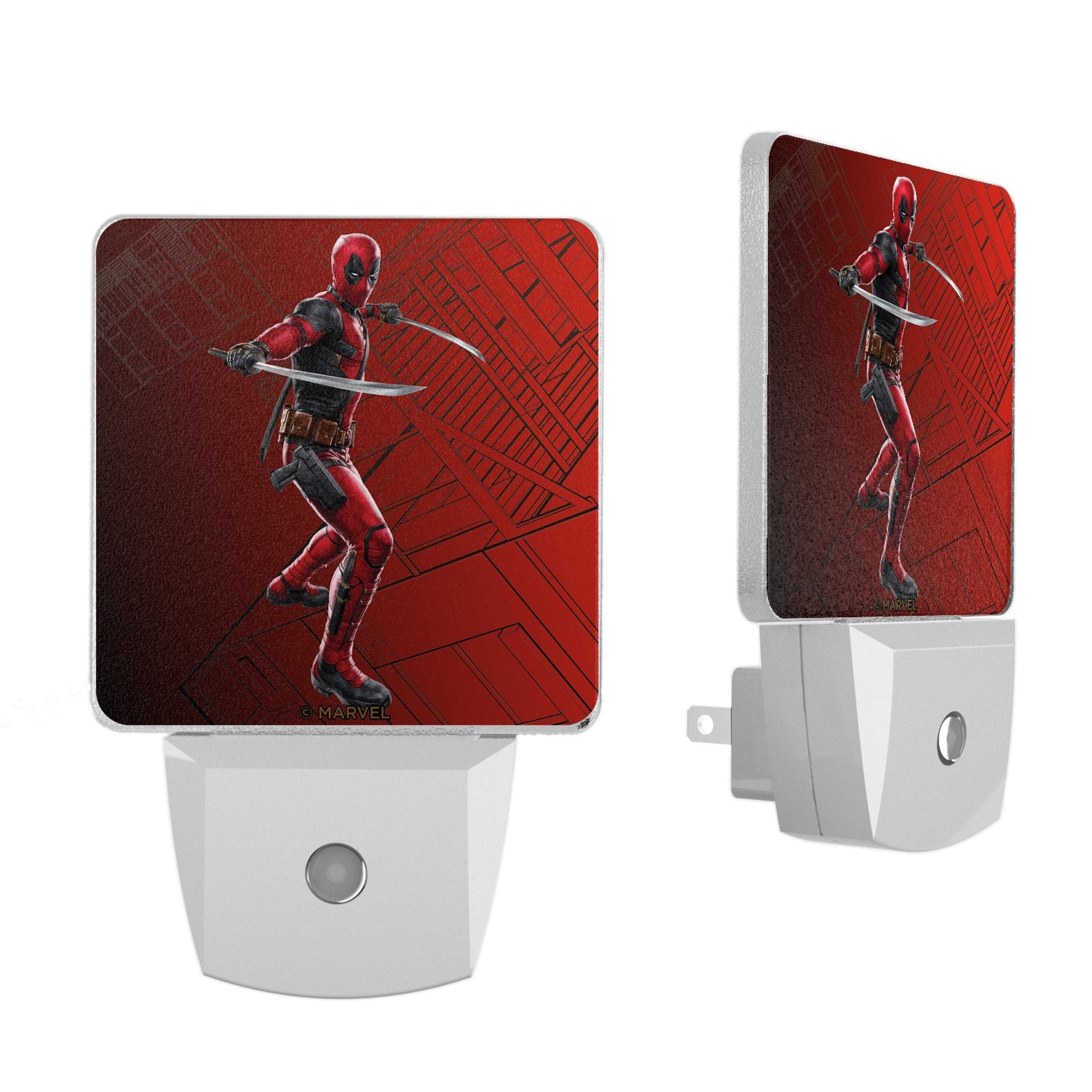 Keyscaper - Marvel MechLine Night Light 2-Pack - Deadpool