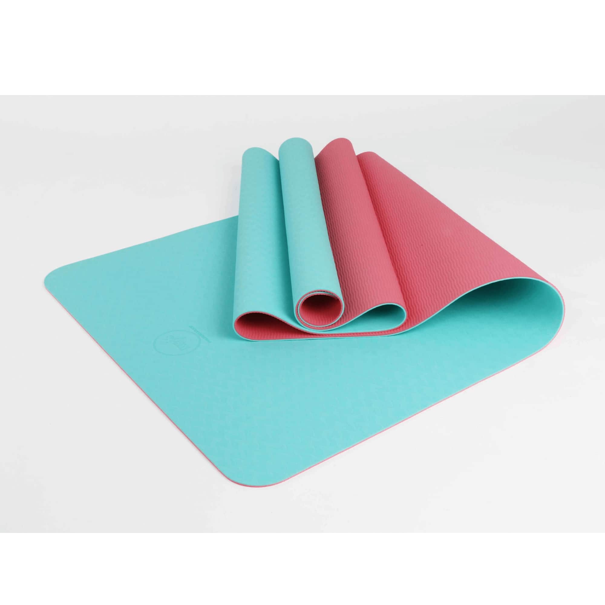 Maji Sports - 2 Tone TPE Premium Yoga Mat - Pink and Blue