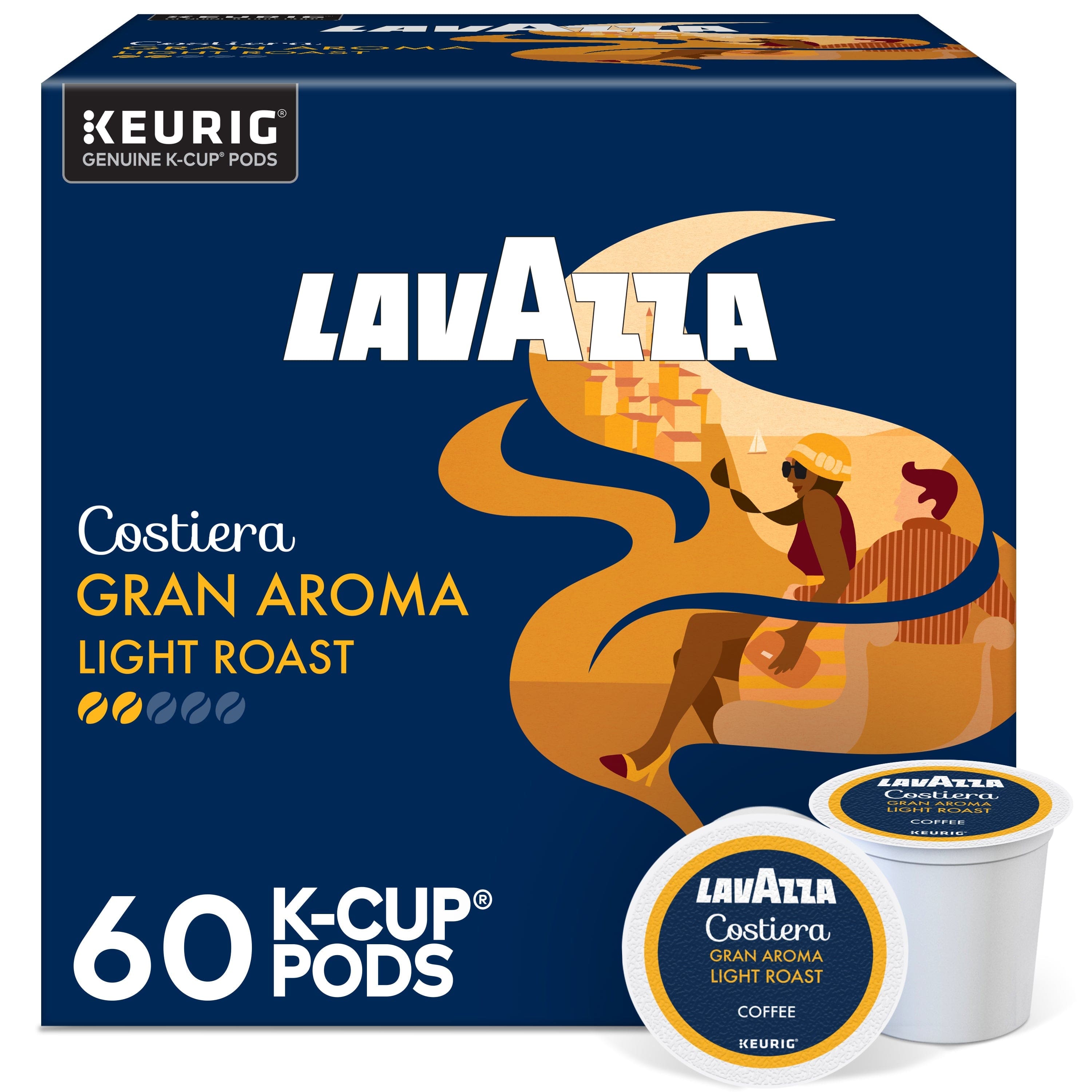 Lavazza - Costiera Gran Aroma Single-Serve Coffee K-Cup® Pods for Keurig® Brewer, 60 Count