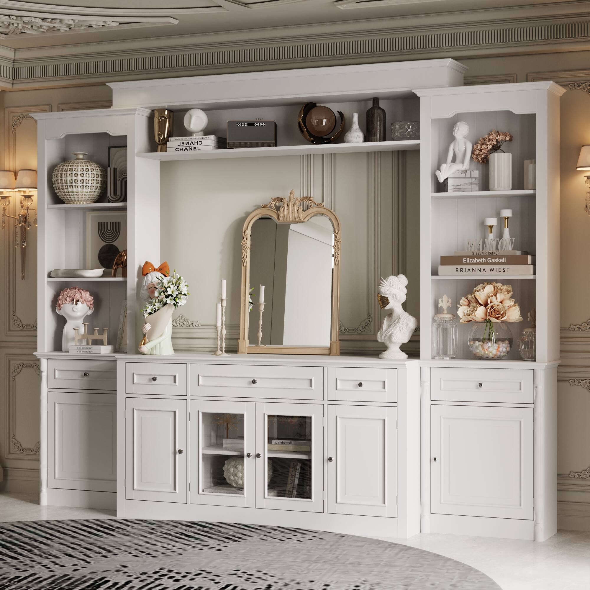 I cannot group the text as it does not appear to be related or grouped together. The text consists of various names, such as Elizabeth Gaskell, Chanel, and Rihanna. It seems to be a random collection of names without any specific context or grouping.