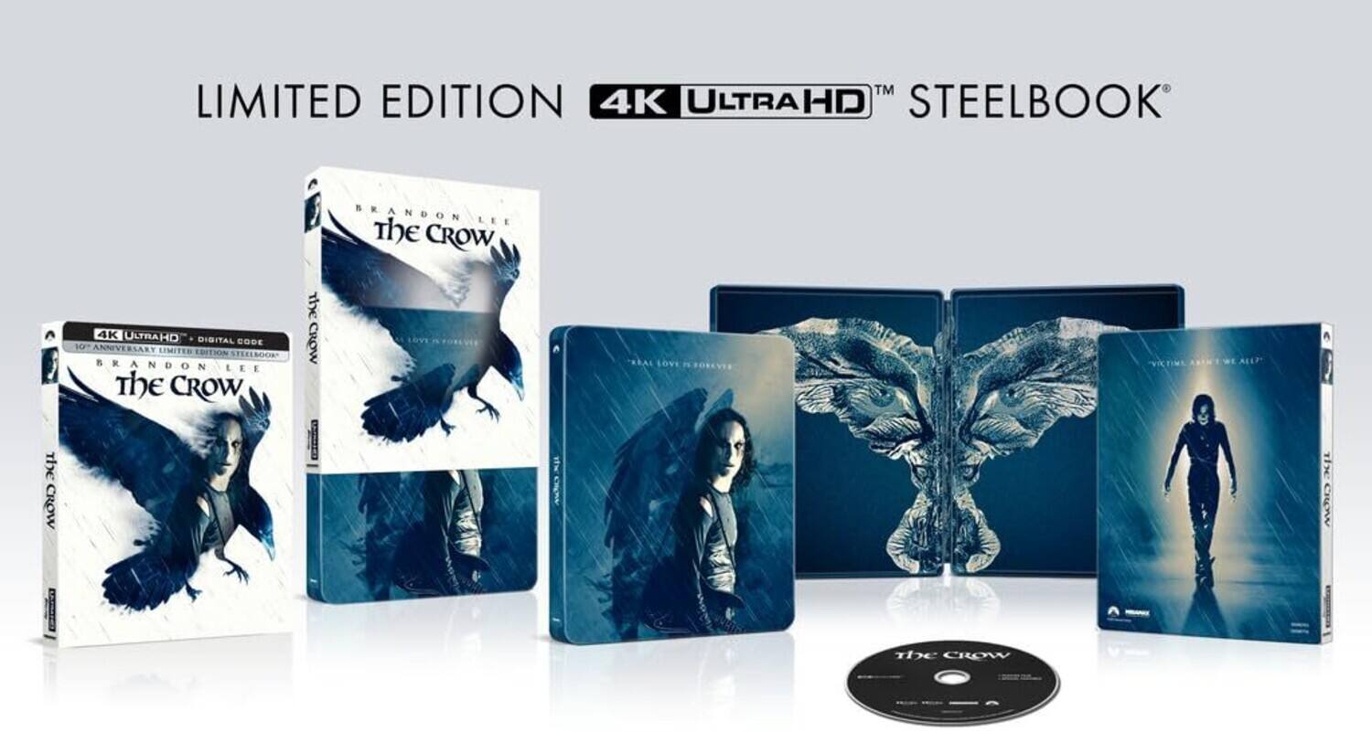 Alt View 1. The Crow (Steelbook)   - 4K Blu-Ray.