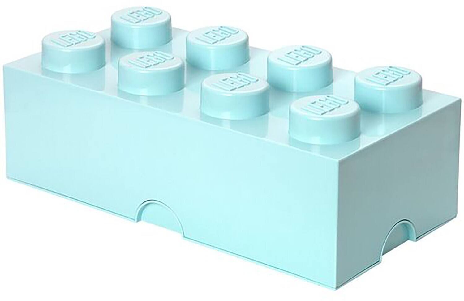 Room Copenhagen - LEGO Storage Brick with 8 Knobs, Aqua Blue - COLLECTIBLES - Multicolor