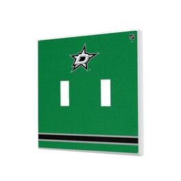 Keyscaper - Dallas Stars Double Toggle Lightswitch Plate - Multicolor