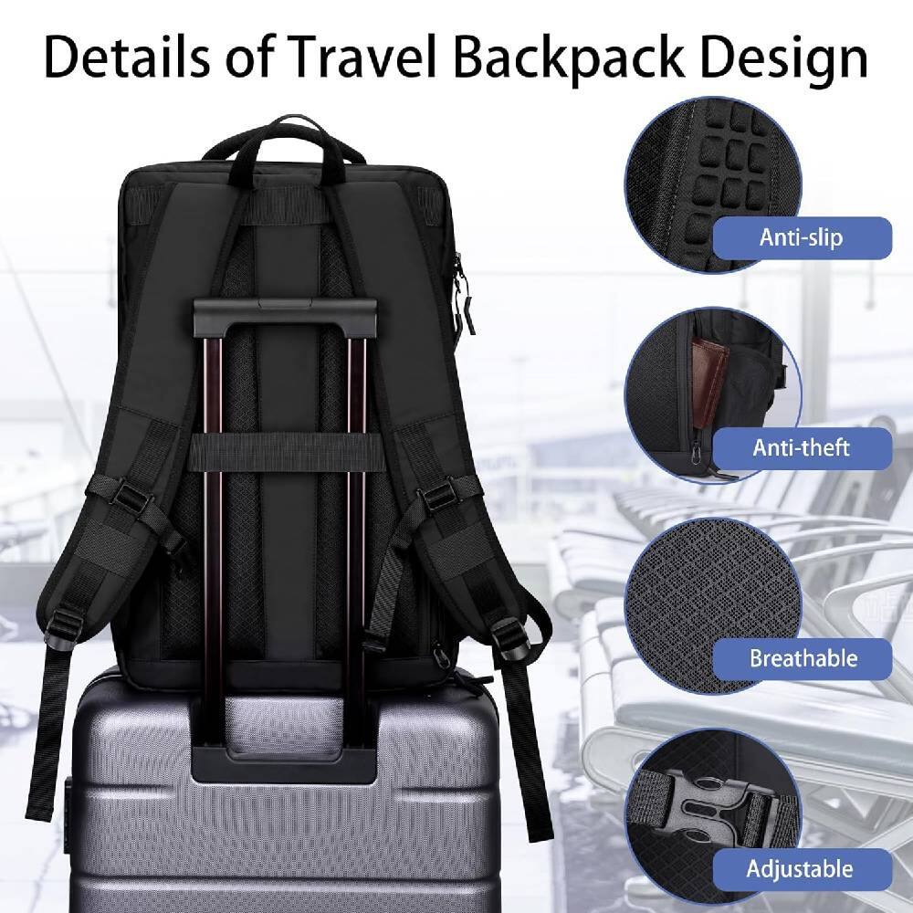 Details of Travel Backpack Design

- Anti-slip
- Anti-theft
- Breathable
- Adjustable