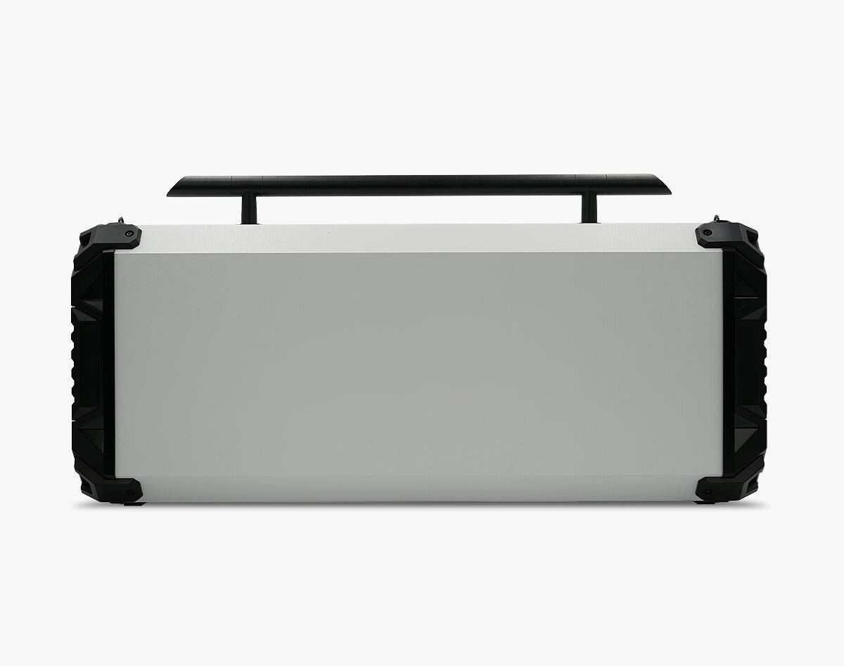 Back. Bumpboxx - Bluetooth Portable Speaker Boombox Flare8 Pro - White.