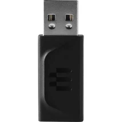 Front. EPOS - EPOS USB-C to USB-A Adapter - 1 x 24-pin Type C USB Female - 1 x 4-pin Type A USB Male - Black.