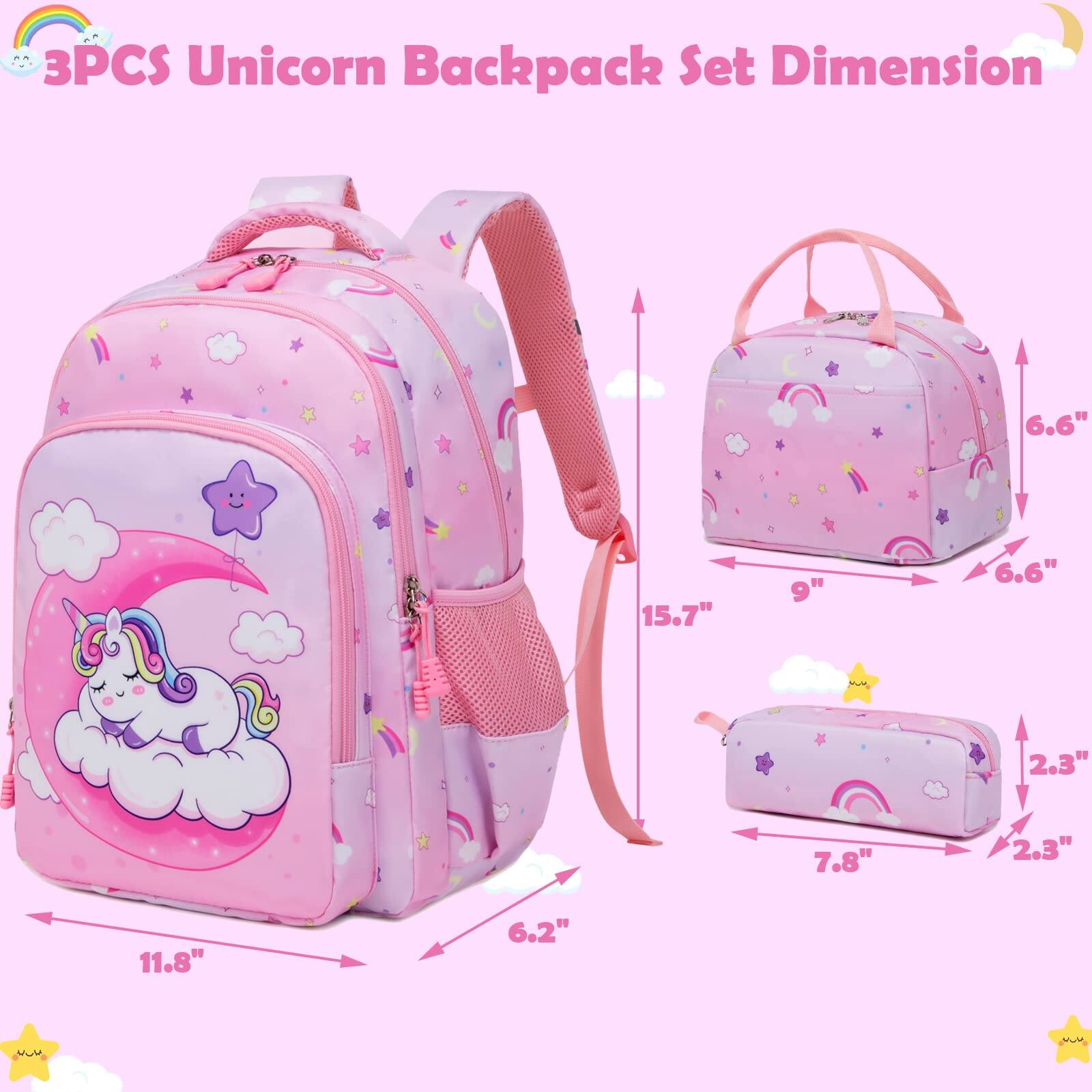 Pacoar Cade Backpack With Lunch Box Pencil Case For Elementary School 3 ...