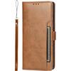Left. SaharaCase - Folio Wallet Case for Samsung Galaxy S22 Ultra - Brown.