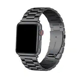 Posh Tech - Maxwell Stainless Steel Band for Smartwatch - Black