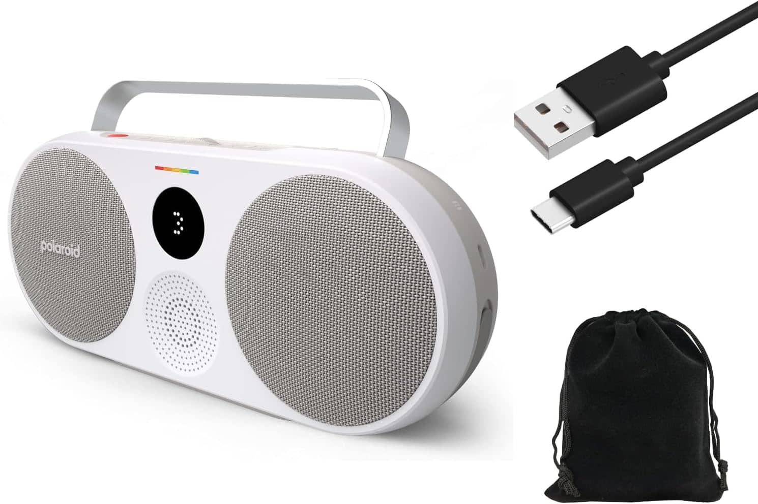 THIRSTY TURTLE - P3 Music Player Bluetooth Speaker, FM Radio, Rechargeable Battery, Gray