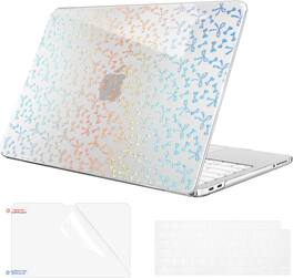 Fintie - Case with Keyboard Skin & Screen Protector for MacBook Neo 13 Inch (Model A3404, 2026 Release) Snap-On Hard Shell Cover - Laser Bow