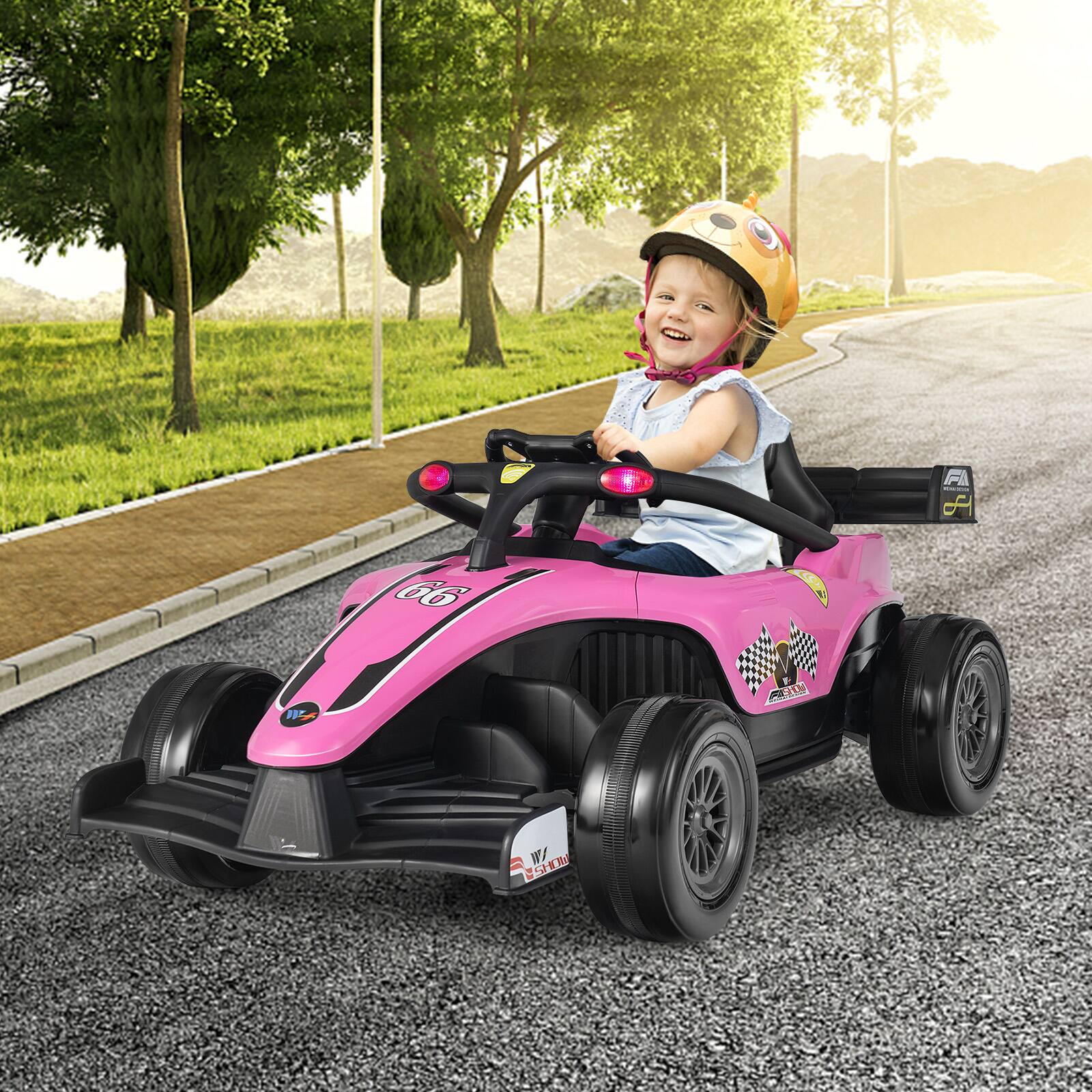 Back. SKONYON - 12V Kids Ride on Electric Formula Racing Car with Remote Control.