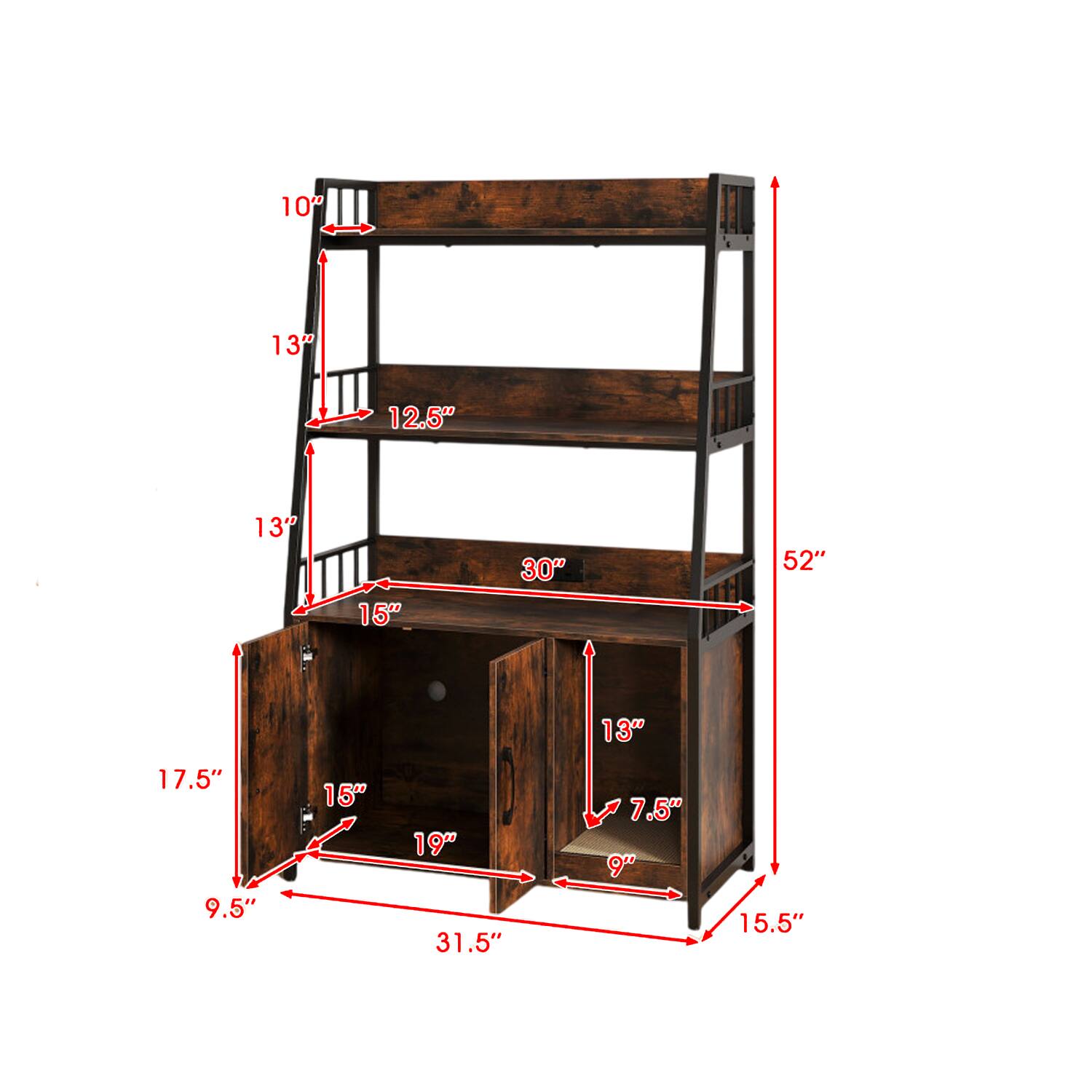 10" 13" 12.5" 13" 15" 30" 52" 13" 17.5" 9.5" 15" 19" 31.5" 7.5" 9" 15.5"