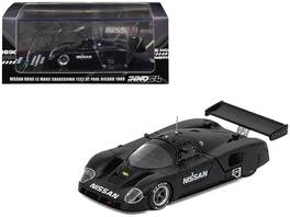 Nissan R89C Matt Black "Le Mans Shakedown Test at Paul Ricard 1988" 1/64 Diecast Model Car by Inno Models - Matte Black