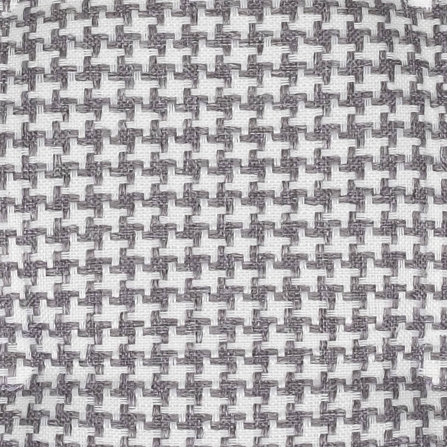 Alt View 1. Sweet Home Collection - Houndstooth Stitch U Shaped Memory Foam 17" x 16" Chair Cushions, 4-Pack - Gray.