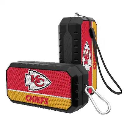 Front. Keyscaper - Kansas City Chiefs End Zone Water Resistant Bluetooth Speaker - Multicolor.