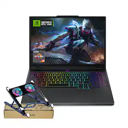 Lenovo - Legion 5 15.1" WQXGA Gaming Laptop - AMD Ryzen 7 260 - 64GB RAM - 2TB SSD - NVIDIA GeForce RTX 5060 - PCO Laptop Cooler - Black