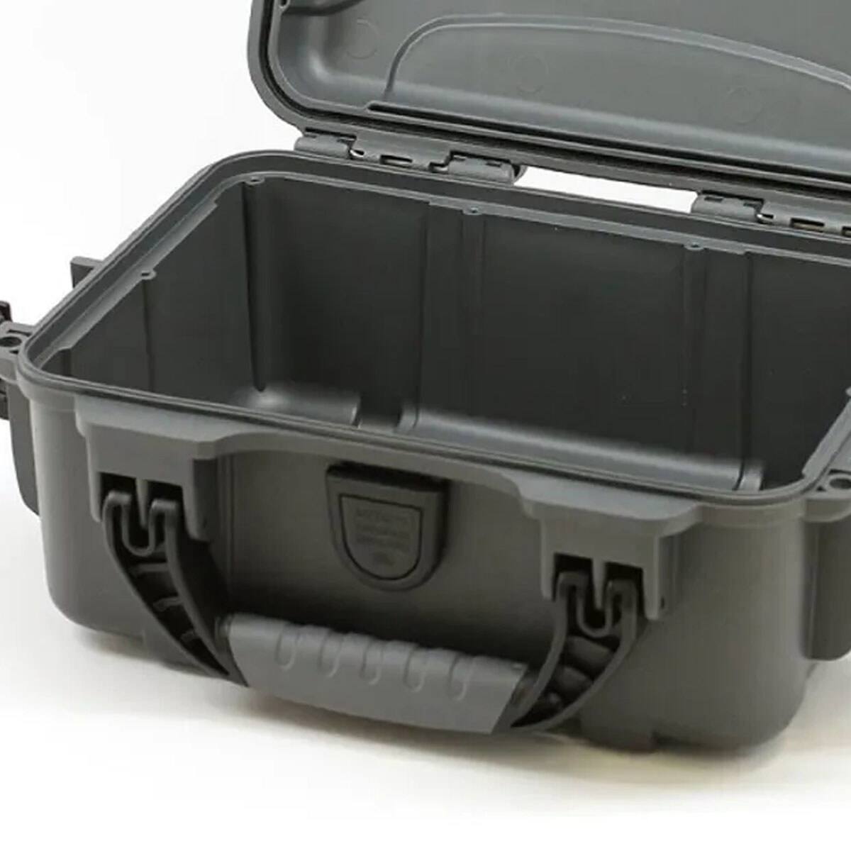 Alt View 2. NANUK - Nanuk Small Series 904 Lightweight NK-7 Resin Waterproof Protective Case for Mirrorless Camera or 2-Way Radio, Graphite.
