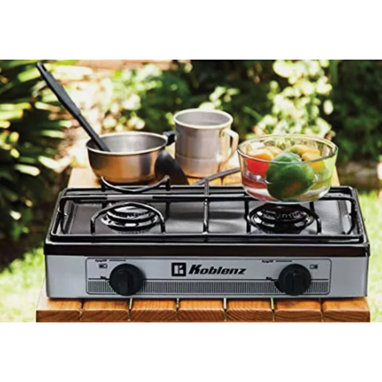 Alt View 7. Koblenz - Koblenz Outdoor 2-Burner Gas Stove Top Great for Camping and Tailgating.