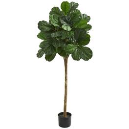 BreeBe - 5' Fiddle Leaf Fig Artificial Tree - Green