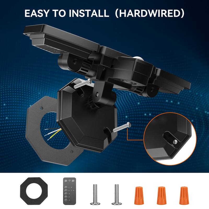 EASY TO INSTALL (HARDWIRED)