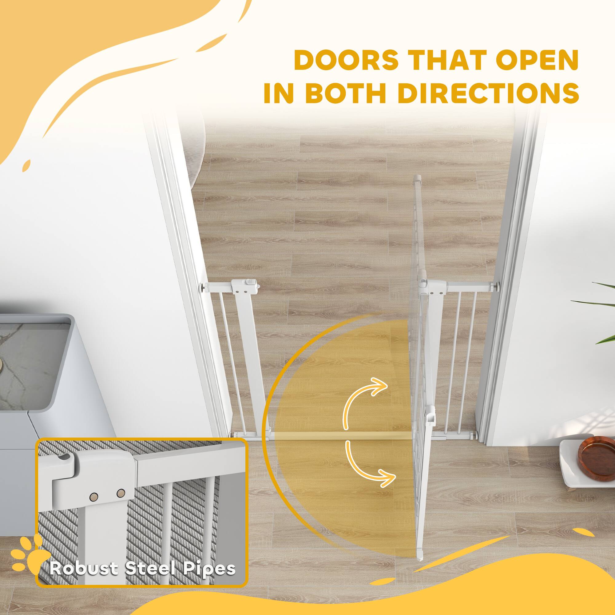 DOORS THAT OPEN IN BOTH DIRECTIONS

Robust Steel Pipes