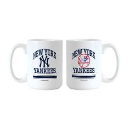 Logo Brands - New York Yankees 15oz. Current & Throwback Mug Set - Multicolor