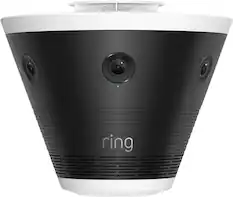 Front. Ring - Ring Elite 270 — Five Retinal 4K Smart Cameras, 270° View, Built for Business, Panorama Control, Plug-In and PoE - Black.