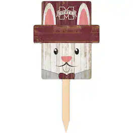 Fan Creations - Mississippi State Bulldogs 16" x 19" Easter Bunny Yard Stake - Multicolor