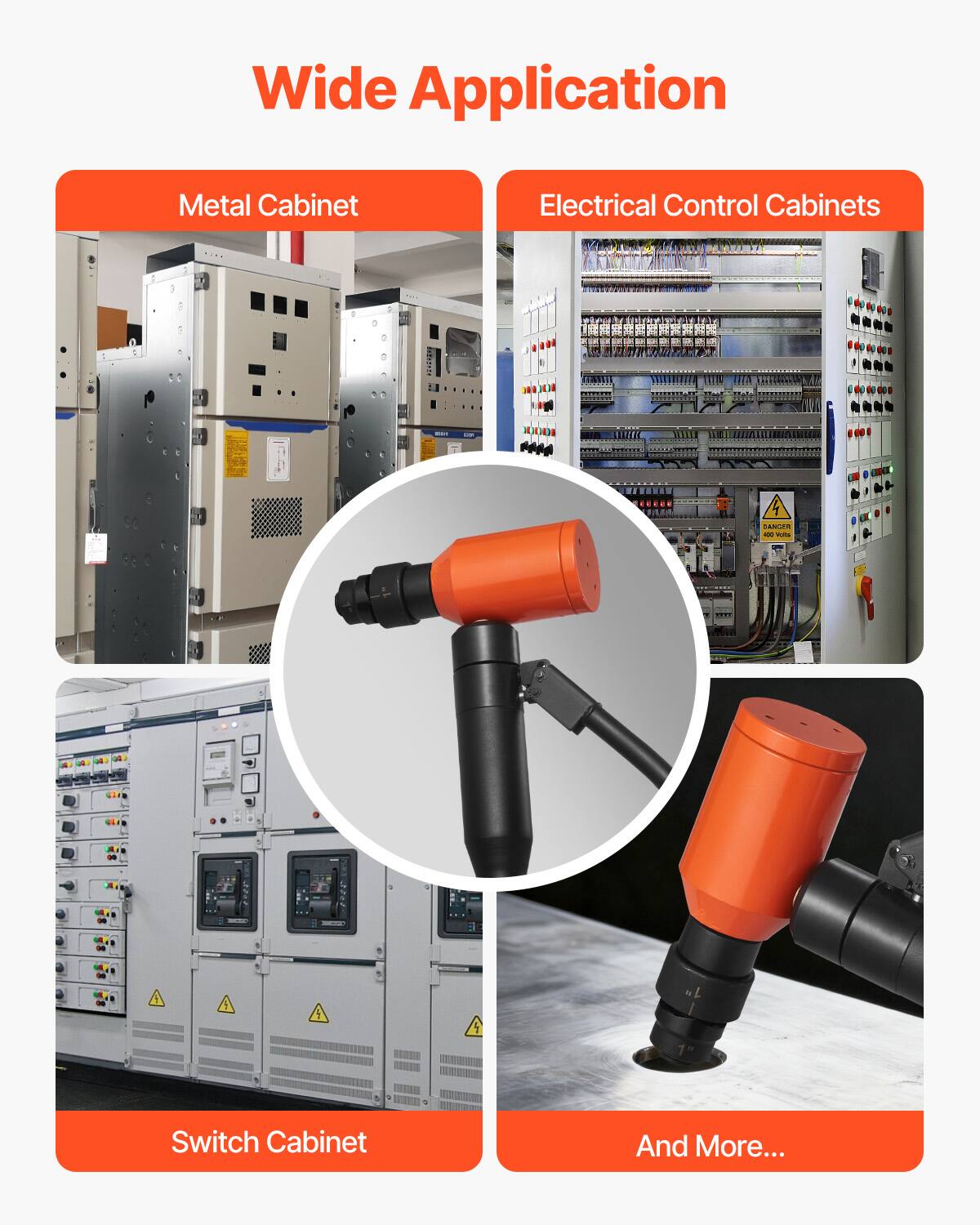 Wide Application  
Metal Cabinet  
Electrical Control Cabinets  
Switch Cabinet  
And More...