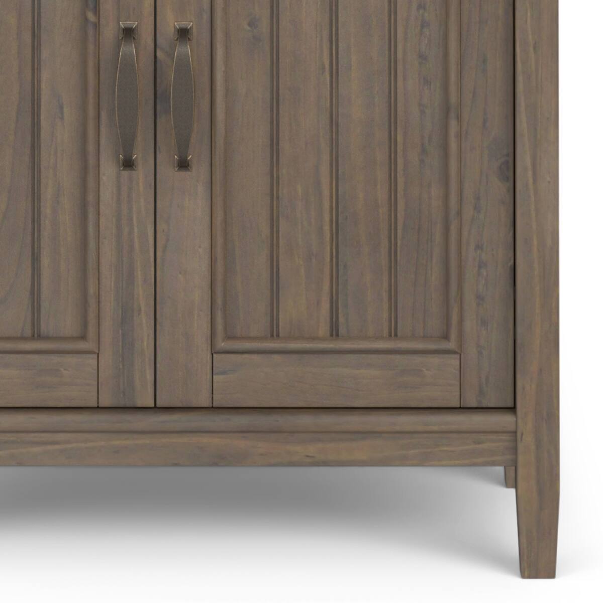 Alt View 5. Simpli Home - Lev SOLID WOOD 72 inch x 30 inch Transitional Bookcase in Smoky Brown - Smoky Brown.