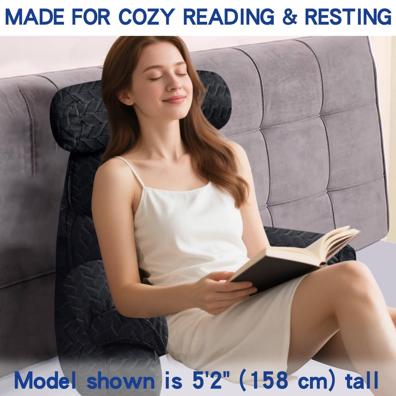 MADE FOR COZY READING & RESTING

Model shown is 5'2" (158 cm) tall