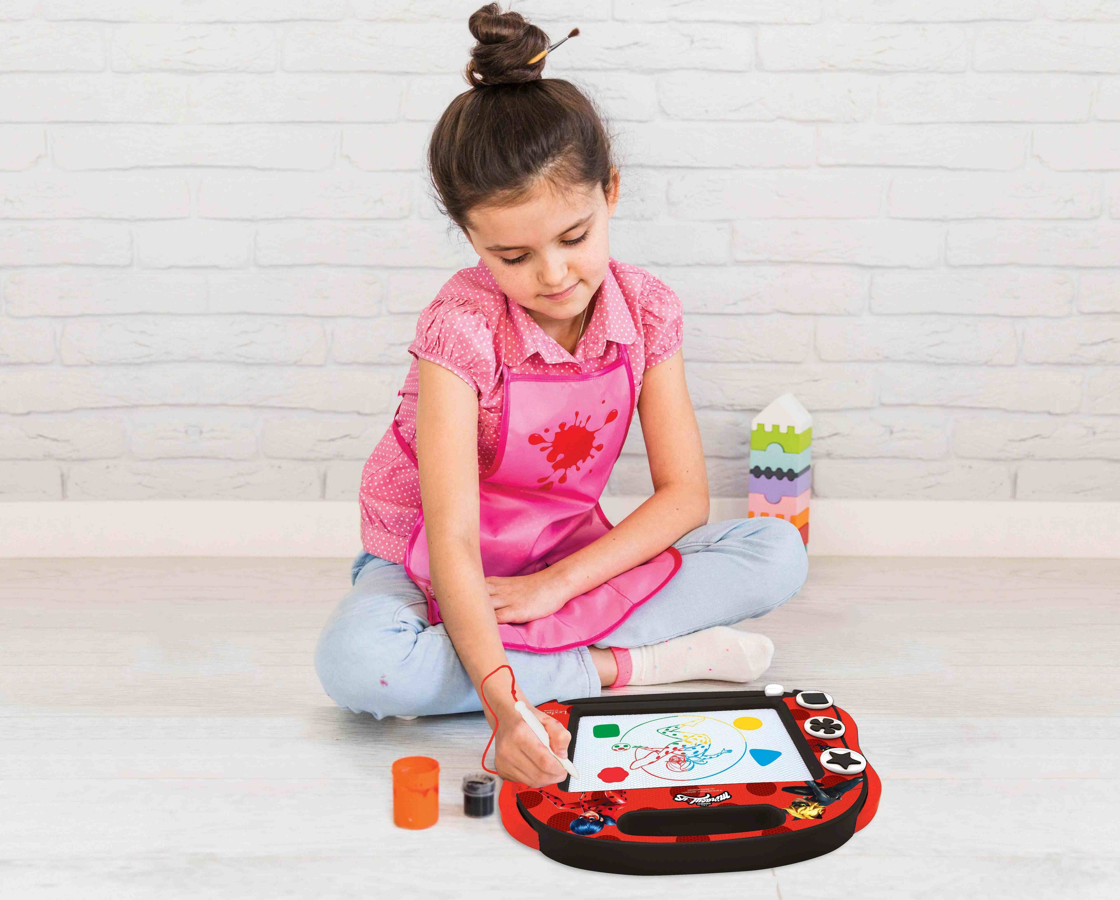 Alt View 9. Lexibook - Miraculous Magnetic Multicolor Drawing Board with Accessories A5 Format.