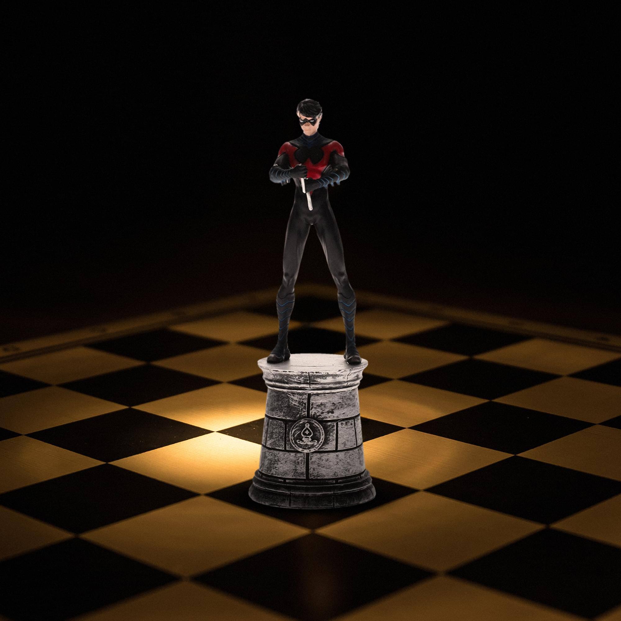 Alt View 5. Toynk - DC Chess Collection #14 Nightwing (Bishop) | Chess Piece Only - Black.