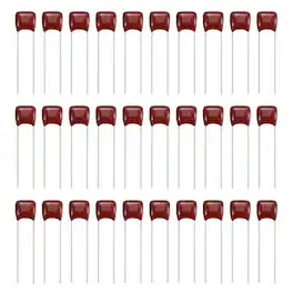 Unique Bargains - 30pcs 0.068uF 100V CBB21/22 Metallized Polypropylene Film Capacitor for Electronics and Lamps - Red