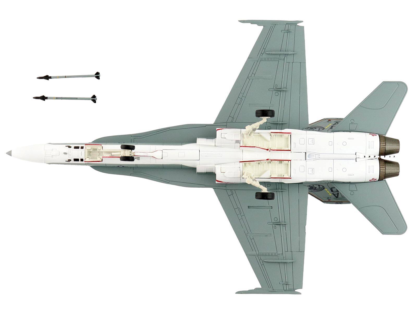 Alt View 4. Hobby Master - McDonnell Douglas F/A-18C Hornet Aircraft "VFA-106 Gladiators" US Navy 1/72 Diecast Model by Hobby Master.