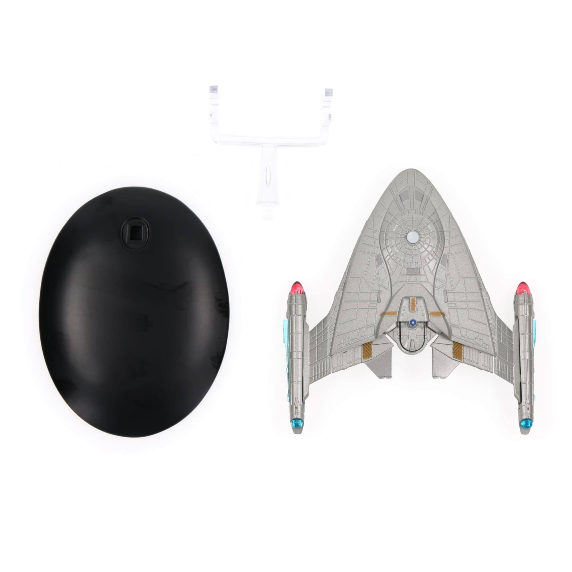 Alt View 3. Eaglemoss - Star Trek Starship Replica | Warp Delta - Grey.