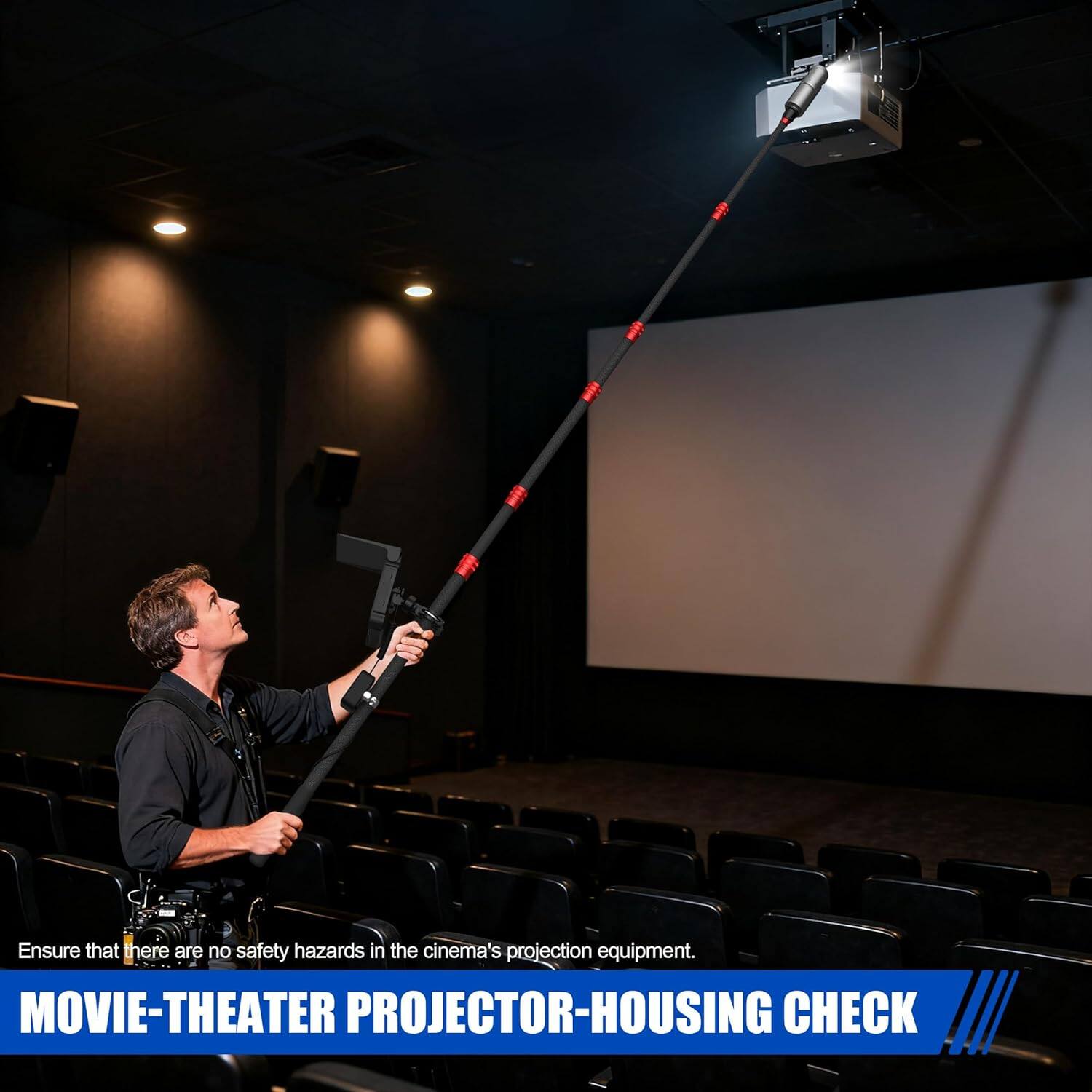 Left. Aukfa - Endoscope Camera - 7" HD with 360° Rotating Head, 3M Telescopic Pole, IP68, for Search/Rescue/Car Inspection.