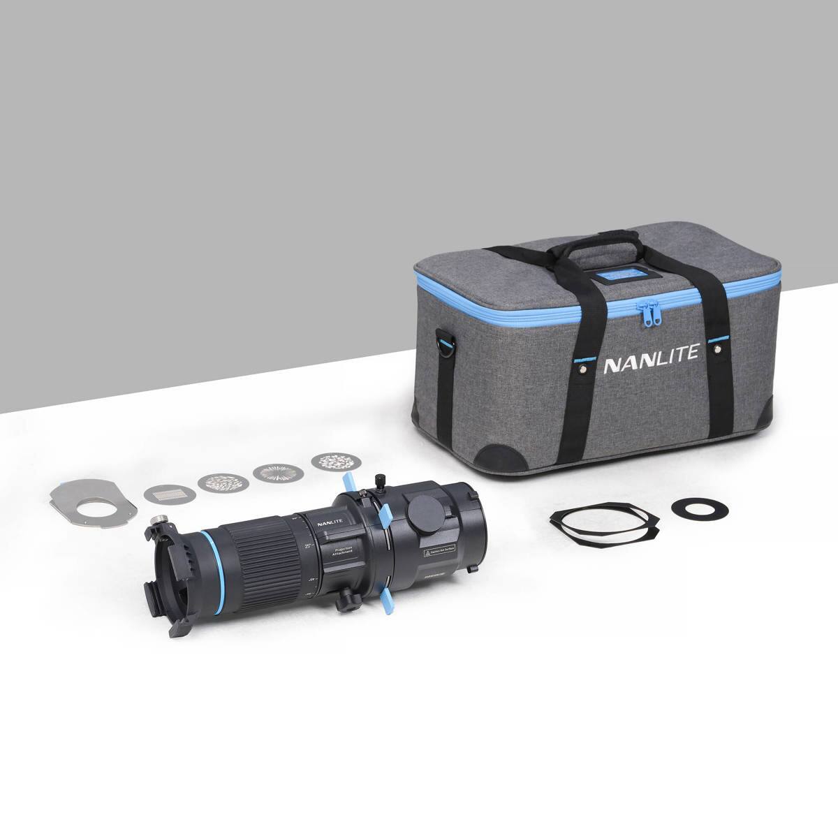 Alt View 4. NANLITE - Nanlite Forza Bowens Mount Projection Attachment with 25-45 Degree Zoom Lens.