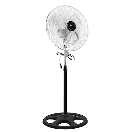 Front. Impress - Impress 18 Inch 2-in-1 Chrome Hi-Speed Industrial Fan - Chrome.