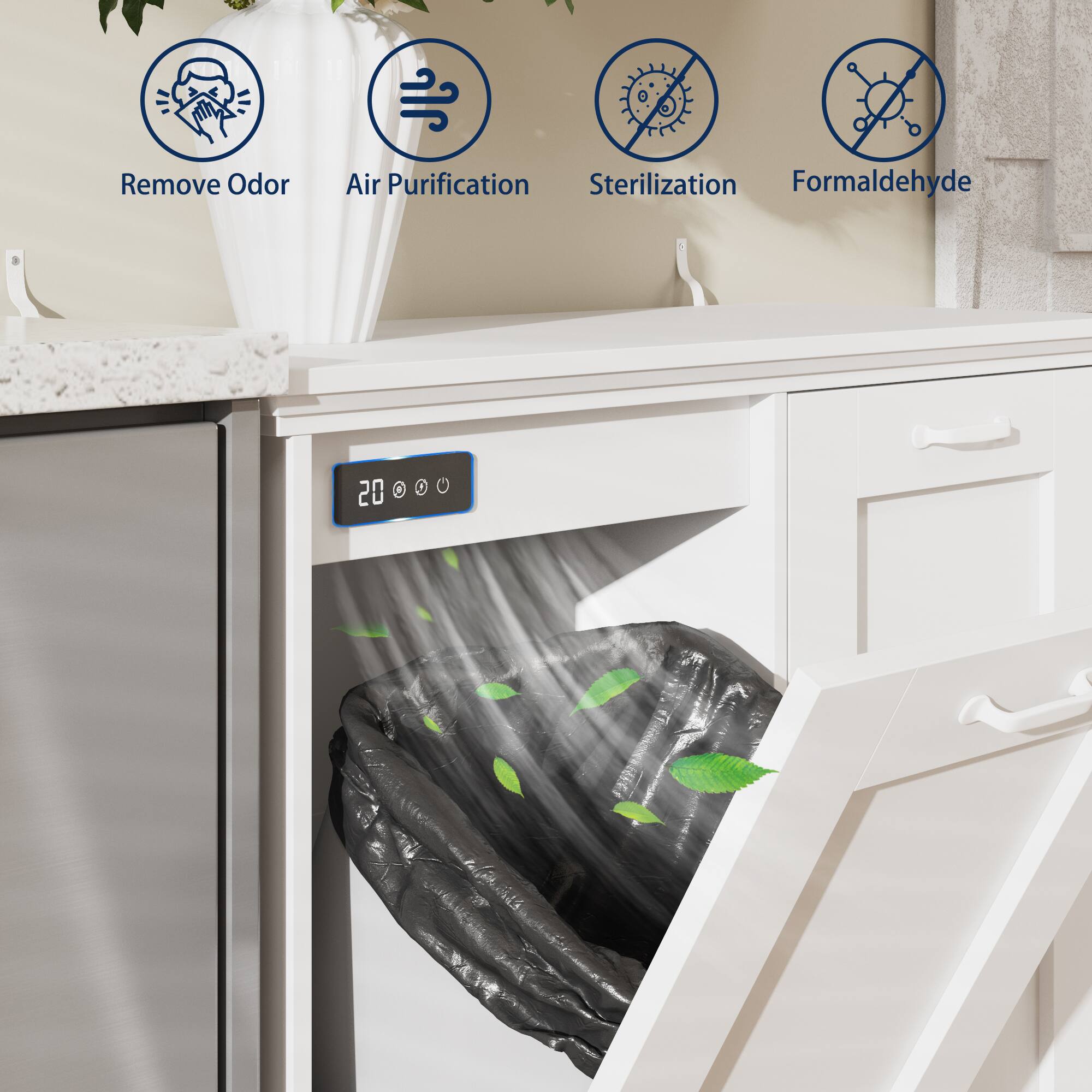 - Remove Odor
- Air Purification
- Sterilization
- Formaldehyde