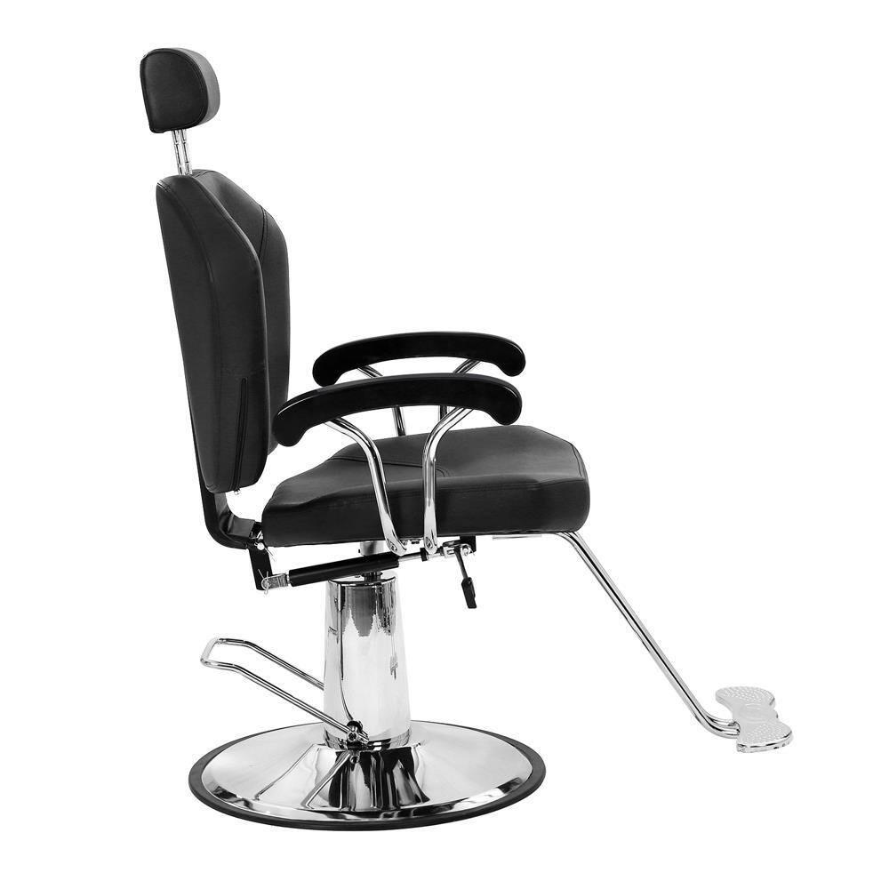 Alt View 6. Winado - Professional Heavy Duty Hydraulic Reclining Barber Chair 360° Salon Styling Chair with Removable Headrest for Beauty Spa - Black.
